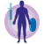 A person icon with a needle